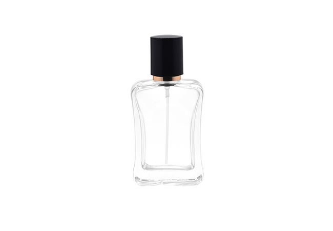 Flat Square 50ml Perfume Glass Bottle
